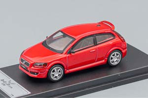 VOLVO C30 (2006), RED (ДЛИНА МОДЕЛИ 6-10 СМ)