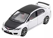 HONDA CIVIC TYPE R 2007, WHITE / BLACK (ДЛИНА МОДЕЛИ 6-10 СМ) — фото 1