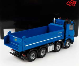 MERCEDES-BENZ AROCS 4151 8X4 MEILLER KIPPER CASSONE RIBALTABILE 4-ASSI 2019, BLUE — фото 2