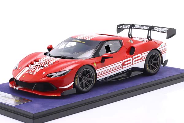 FERRARI 296 GT3 CHALLENGE #32 YEAR 2023 RED / WHITE / ФЕРРАРИ 296 ГТ3 ЧАЛЛЕНГЕ КРАСНЫЙ БЕЛЫЙ