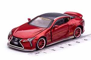 LEXUS LC500 LB WORKS КРАСНЫЙ МЕТАЛЛИК (ДЛИНА МОДЕЛИ 6-10 СМ)