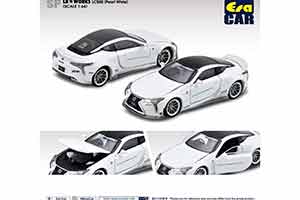 LEXUS LC500 LB WORKS WHITE BLACK (ДЛИНА МОДЕЛИ 6-10 СМ)