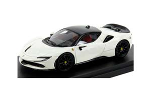 FERRARI SF90 STRADALE HYBRID 1000HP 2019, BIANCO AVUS - WHITE BLACK