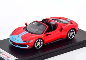 FERRARI 296 GTS SPIDER 2022 RED LIGHTBLUE