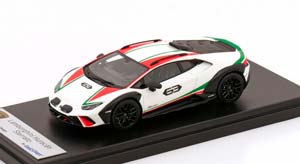 LAMBORGHINI HURACAN STERRATO NO 63 ITALIAN LIVERY DOHA LOUNGE QATAR WHITE RED GREEN
