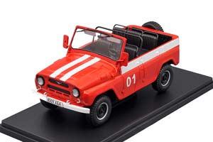 UAZ 469B FIRE ENGINE (USSR RUSSIAN) RED | УАЗ-469Б ПОЖАРНЫЙ ЛЕГЕНДАРНЫЕ СОВЕТСКИЕ АВТОМОБИЛИ #64 