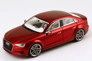 AUDI A3 CONCEPT GENEVA MOTOR SHOW 2011 RED METALLIC LIMITED 99 PCS