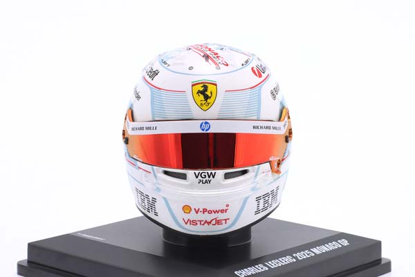 ШЛЕМ CHARLES LECLERC SCUDERIA FERRARI #16 2ND MONACO GP FORMULA 1 2025 / ШАРЛЬ ЛЕКЛЕР СКУДЕРИЯ ФЕРРАРИ 2 МЕСТО ГРАН-ПРИ МОНАКО ФОРМУЛА-1 — фото 1
