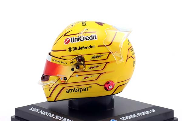 ШЛЕМ LEWIS HAMILTON SCUDERIA FERRARI #44 5TH MONACO GP FORMULA 1 2025 / ЛЬЮИС ХЭМИЛТОН СКУДЕРИЯ ФЕРРАРИ 5 МЕСТО ГРАН-ПРИ МОНАКО ФОРМУЛА-1 — фото 4