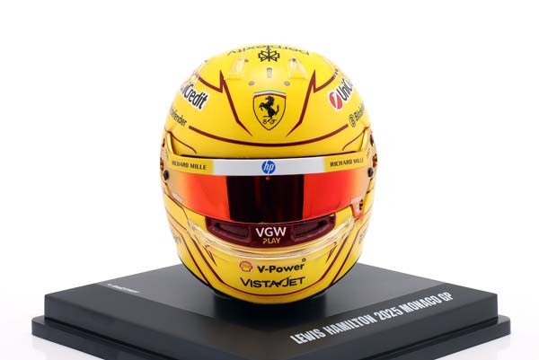 ШЛЕМ LEWIS HAMILTON SCUDERIA FERRARI #44 5TH MONACO GP FORMULA 1 2025 / ЛЬЮИС ХЭМИЛТОН СКУДЕРИЯ ФЕРРАРИ 5 МЕСТО ГРАН-ПРИ МОНАКО ФОРМУЛА-1 — фото 1
