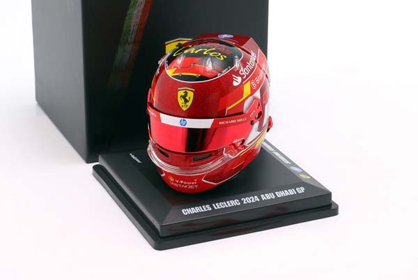 ШЛЕМ CHARLES LECLERC SCUDERIA FERRARI #16 3RD ABU DHABI GP FORMULA 1 2024 / ШАРЛЬ ЛЕКЛЕР СКУДЕРИЯ ФЕРРАРИ 3 МЕСТО АБУ-ДАБИ ГРАН-ПРИ ФОРМУЛА-1 — фото 3