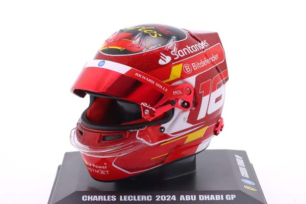 ШЛЕМ CHARLES LECLERC SCUDERIA FERRARI #16 3RD ABU DHABI GP FORMULA 1 2024 / ШАРЛЬ ЛЕКЛЕР СКУДЕРИЯ ФЕРРАРИ 3 МЕСТО АБУ-ДАБИ ГРАН-ПРИ ФОРМУЛА-1 — фото 5
