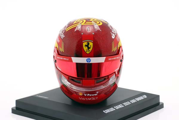 ШЛЕМ CARLOS SAINZ SCUDERIA FERRARI #55 2ND ABU DHABI GP FORMULA 1 2024 / КАРЛОС САЙНС СКУДЕРИЯ ФЕРРАРИ 2 МЕСТО АБУ-ДАБИ ГРАН-ПРИ ФОРМУЛА-1