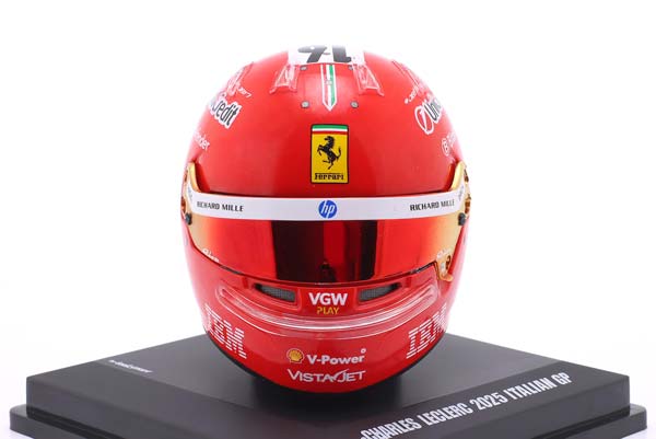 ШЛЕМ CHARLES LECLERC SCUDERIA FERRARI #16 4TH ITALIAN GP FORMULA 1 2025 / ШАРЛЬ ЛЕКЛЕР СКУДЕРИЯ ФЕРРАРИ 4 МЕСТО ГРАН-ПРИ ИТАЛИИ ФОРМУЛА-1