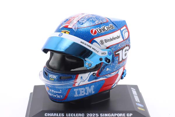ШЛЕМ CHARLES LECLERC SCUDERIA FERRARI #16 SINGAPORE GP FORMULA 1 2025 / ШАРЛЬ ЛЕКЛЕР СКУДЕРИЯ ФЕРРАРИ ГРАН-ПРИ СИНГАПУРА ФОРМУЛА-1 — фото 5