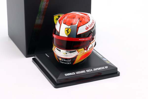 ШЛЕМ CHARLES LECLERC SCUDERIA FERRARI #16 4TH JAPAN GP FORMULA 1 2024 / ШАРЛЬ ЛЕКЛЕР СКУДЕРИЯ ФЕРРАРИ 4 МЕСТО ГРАН-ПРИ ЯПОНИИ ФОРМУЛА-1 — фото 3