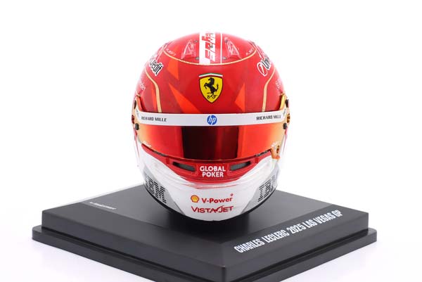 ШЛЕМ CHARLES LECLERC SCUDERIA FERRARI #16 4TH LAS VEGAS GP FORMULA 1 2025 / ШАРЛЬ ЛЕКЛЕР СКУДЕРИЯ ФЕРРАРИ 4 МЕСТО ГРАН-ПРИ ЛАС-ВЕГАСА ФОРМУЛА-1