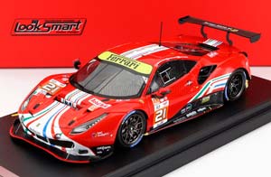 FERRARI 488 GTE EVO 3.9L TURBO V8 TEAM AF CORSE N 21 24H LE MANS 2022 S.MANN - C.ULRICH - T.VILANDER, RED