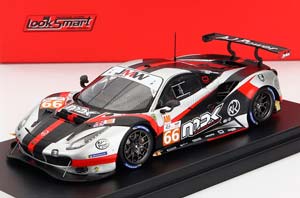 FERRARI 488 GTE EVO 3.9L TURBO V8 TEAM JMW MOTORTSPORT N66 24H LE MANS (2022) R.VAN DER ZANDE - M.KVAMME - J.HART, SILVER BLACK RED
