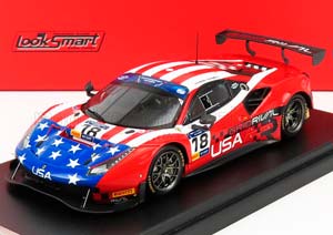 FERRARI 488 GT3 USA TEAM N 18 8H FIA MOTORSPORT GAMES GT CUP VALLELUNGA 2019 ROBERT FERRIOL - SPENCER PUMPELLY, RED USA FLAG