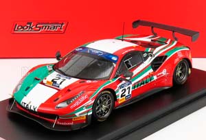 FERRARI 488 GT3 ITALY TEAM N 21 8H FIA MOTORSPORT GAMES GT CUP VALLELUNGA 2019 GIANLUCA RODA - GIORGIO RODA, RED ITALIAN FLAG — фото 1