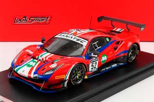 FERRARI 488 GT3 EVO TEAM AF CORSE N 52 2ND PRO-AM CLASS 24H SPA 2021 A.BERTOLINI - J.WARTIQUE - L.MACHIELS - A.ROVERA, RED BLUE