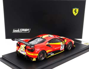 FERRARI 488 GT3 EVO 3.9L TURBO V8 TEAM AF CORSE #21 24H SPA (2022) ALESSANDRO BALZAN - HUGO DELACOUR - DAVID PEREL CEDRIC SBIRRAZZUOLI, RED YELLOW BLACK — фото 2