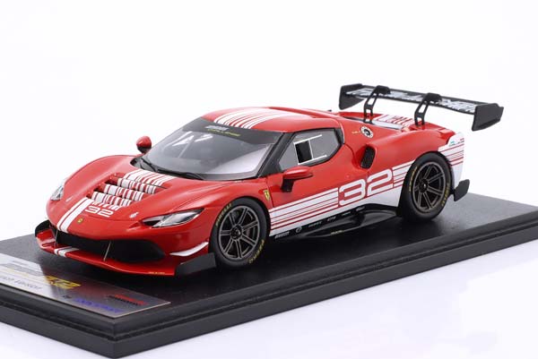FERRARI 296 GT3 CHALLENGE LAUNCH VERSION 2024 RED WHITE / ФЕРРАРИ 296 ГТ3 ЧАЛЛЕНГЕ ЛАУНЧ КРАСНЫЙ БЕЛЫЙ