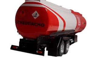 MERCEDES ACTROS OIL TANK 2022 LUKOIL RED/WHITE / МОДЕЛЬ ГРУЗОВИКА МЕРСЕДЕС АКТРОС БЕНЗОВОЗ ЛУКОЙЛ 2022 КРАСНО-БЕЛЫЙ — фото 5