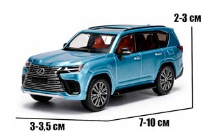 LEXUS LX600 2026 BLUE / ЛЕКСУС ЛХ600 ГОЛУБОЙ (ДЛИНА 7-10 СМ) — фото 2
