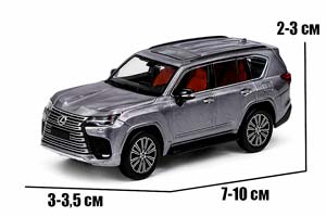 LEXUS LX600 2026 GREY / ЛЕКСУС ЛХ600 СЕРЫЙ (ДЛИНА 7-10 СМ) — фото 2