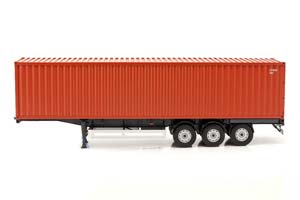 TRAILER SET SEMI-TRAILER EUROPE WITH 40 FT CONTAINER RUST BROWN| ТРЕЕЙЛЕР С ЕВРОПЕЙСКИМ 40-ФУТОВЫМ КОНТЕЙНЕРОМ КОРИЧНЕВЫЙ — фото 3