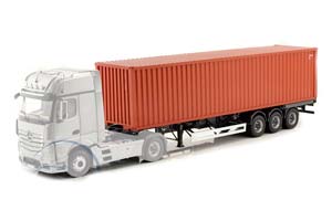 TRAILER SET SEMI-TRAILER EUROPE WITH 40 FT CONTAINER RUST BROWN| ТРЕЕЙЛЕР С ЕВРОПЕЙСКИМ 40-ФУТОВЫМ КОНТЕЙНЕРОМ КОРИЧНЕВЫЙ — фото 4