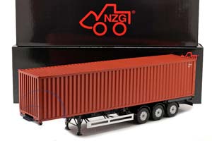 TRAILER SET SEMI-TRAILER EUROPE WITH 40 FT CONTAINER RUST BROWN| ТРЕЕЙЛЕР С ЕВРОПЕЙСКИМ 40-ФУТОВЫМ КОНТЕЙНЕРОМ КОРИЧНЕВЫЙ — фото 6