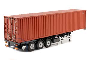 TRAILER SET SEMI-TRAILER EUROPE WITH 40 FT CONTAINER RUST BROWN| ТРЕЕЙЛЕР С ЕВРОПЕЙСКИМ 40-ФУТОВЫМ КОНТЕЙНЕРОМ КОРИЧНЕВЫЙ — фото 2