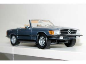 MERCEDES R107 450 SL CABRIOLET 1978 BLUE — фото 3