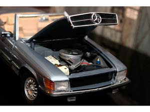 MERCEDES R107 450 SL CABRIOLET 1978 BLUE — фото 6