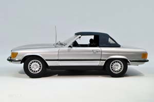 MERCEDES R107 450 SL CABRIOLET WITH CLOSE TOP 1973 SILVER — фото 6