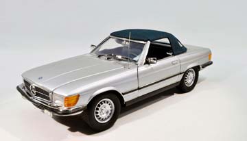MERCEDES R107 450 SL CABRIOLET WITH CLOSE TOP 1973 SILVER