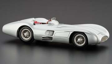 MERCEDES W196R STREAMLINER BODY 1954-1955 SILVER — фото 4