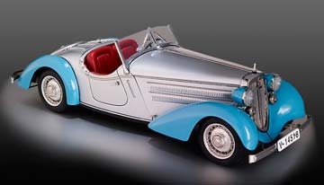 AUDI 225 FRONT ROADSTER 1935 BLUE/SILVER LIMITED EDITION 4000 PCS. — фото 9