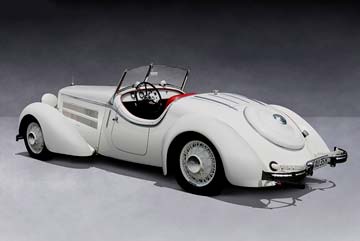 AUDI FRONT 225 ROADSTER 1935 WHITE ANNIVERSARY 100 YEARS AUDI IN SPECIAL BOX — фото 2