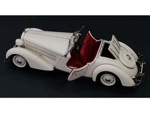 AUDI FRONT 225 ROADSTER 1935 WHITE RED LEATHER ANNIVERSARY MODEL-100 YEARS OF AUDI- SPECIAL EDITION 50 PIECES — фото 13