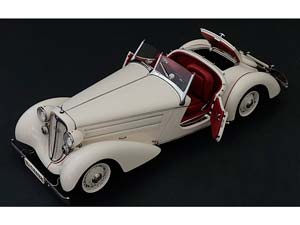 AUDI FRONT 225 ROADSTER 1935 WHITE RED LEATHER ANNIVERSARY MODEL-100 YEARS OF AUDI- SPECIAL EDITION 50 PIECES — фото 14