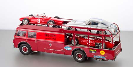 FIAT 642 RN2 BARTOLETTI FERRARI RACE CAR TRANSPORTER 1957 RED / ФИАТ БАРТОЛЕТТИ КРАСНЫЙ — фото 2