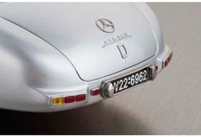 MERCEDES 300 SLR UHLENHAUT COUPE WITH MUFFLER (BLUE INTERIOR) 1955 SILVER — фото 12