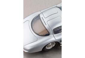MERCEDES 300 SLR UHLENHAUT COUPE WITH MUFFLER (BLUE INTERIOR) 1955 SILVER — фото 13