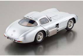MERCEDES 300 SLR UHLENHAUT COUPE WITH MUFFLER (BLUE INTERIOR) 1955 SILVER — фото 5