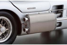 MERCEDES 300 SLR UHLENHAUT COUPE WITH MUFFLER (BLUE INTERIOR) 1955 SILVER — фото 8