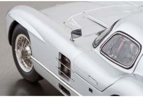 MERCEDES 300 SLR UHLENHAUT COUPE WITH MUFFLER (BLUE INTERIOR) 1955 SILVER — фото 11